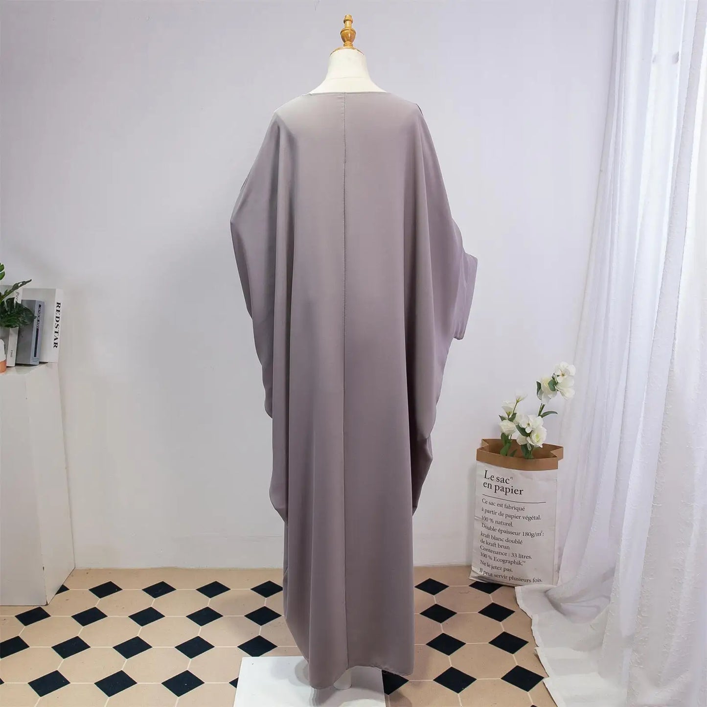 Two Pieces Muslim Abaya Women Jilbab Islamic