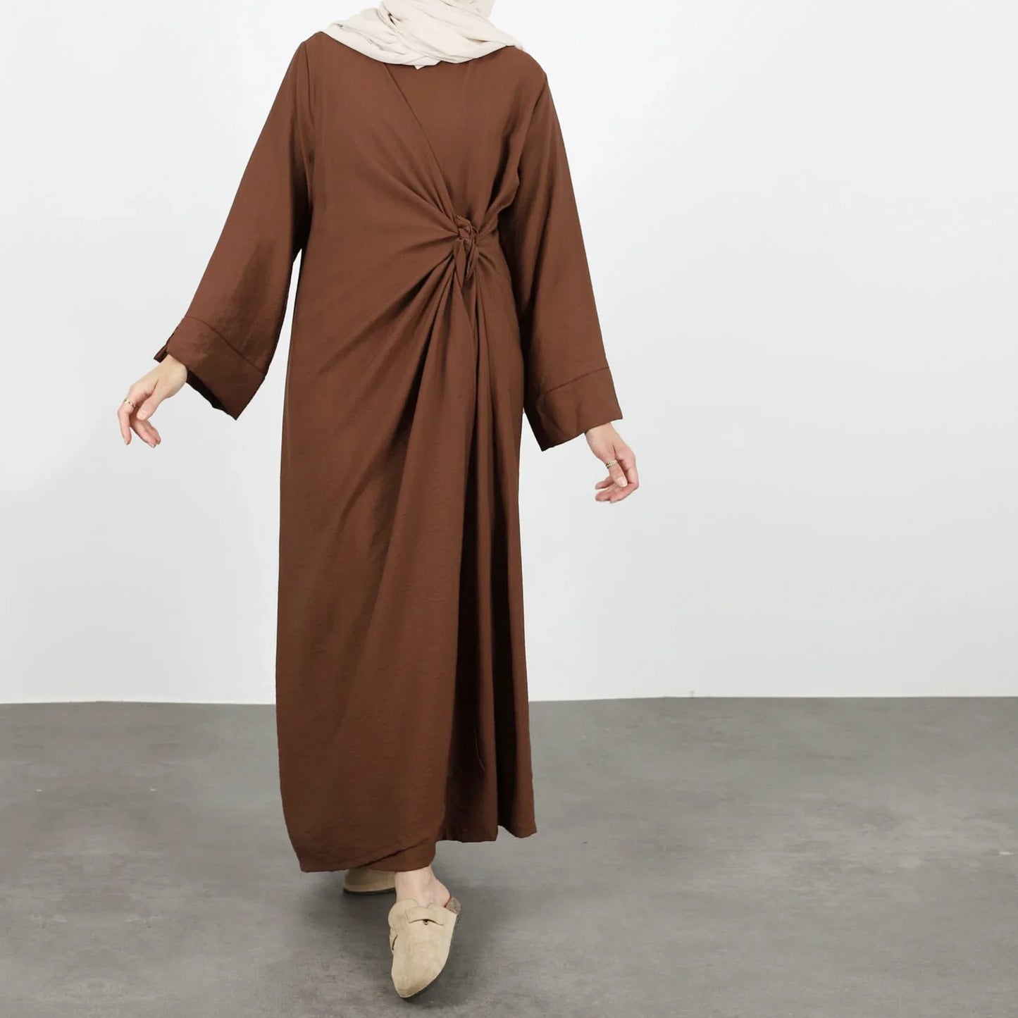 Women Fashion Muslim Maxi Dress Turkey Kaftan Dubai Abaya Saudi Arabic Cinkle Bandage Robe Eid Ramadan Islam Jalabiya Vestidos