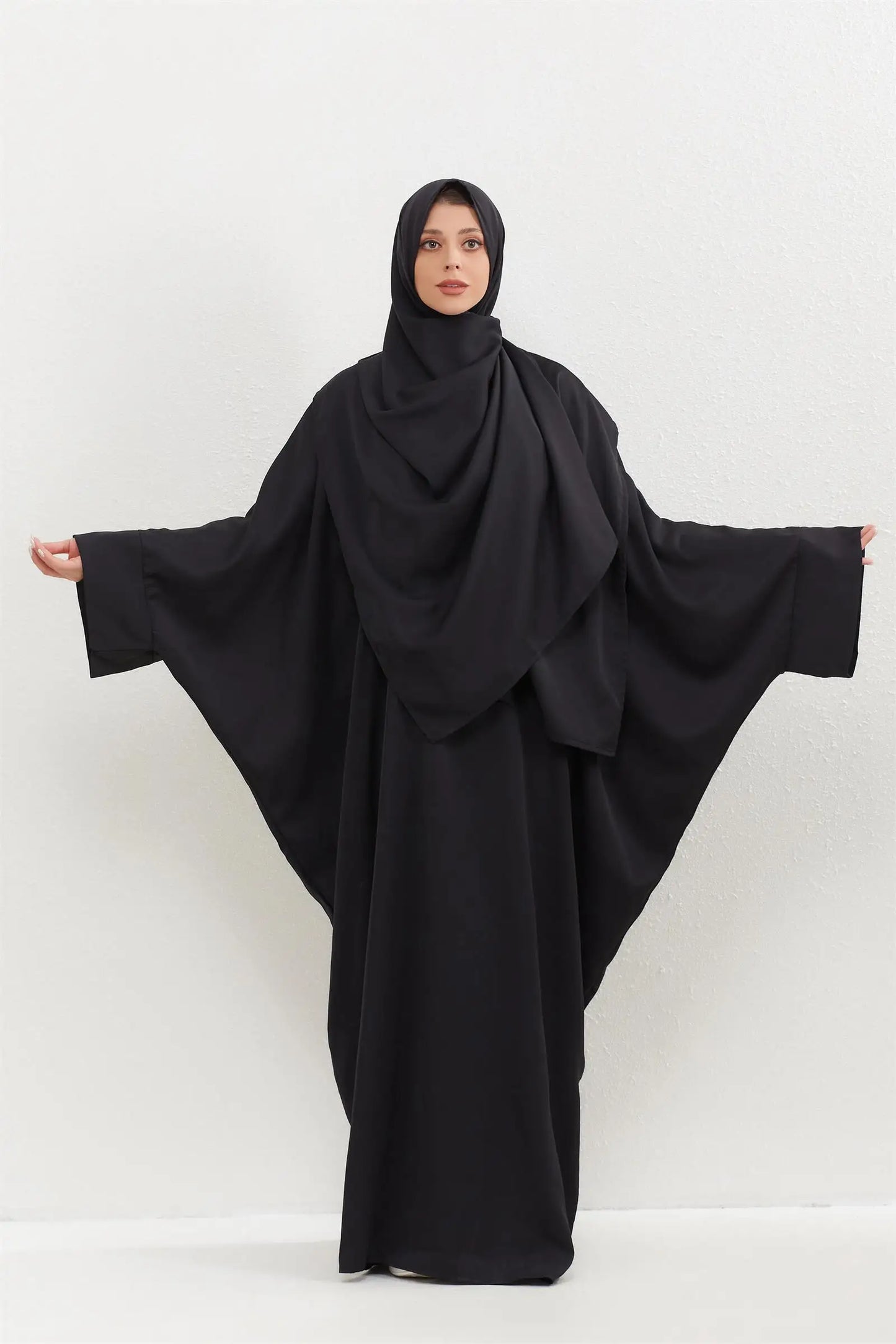 Two Pieces Muslim Abaya Women Jilbab Islamic