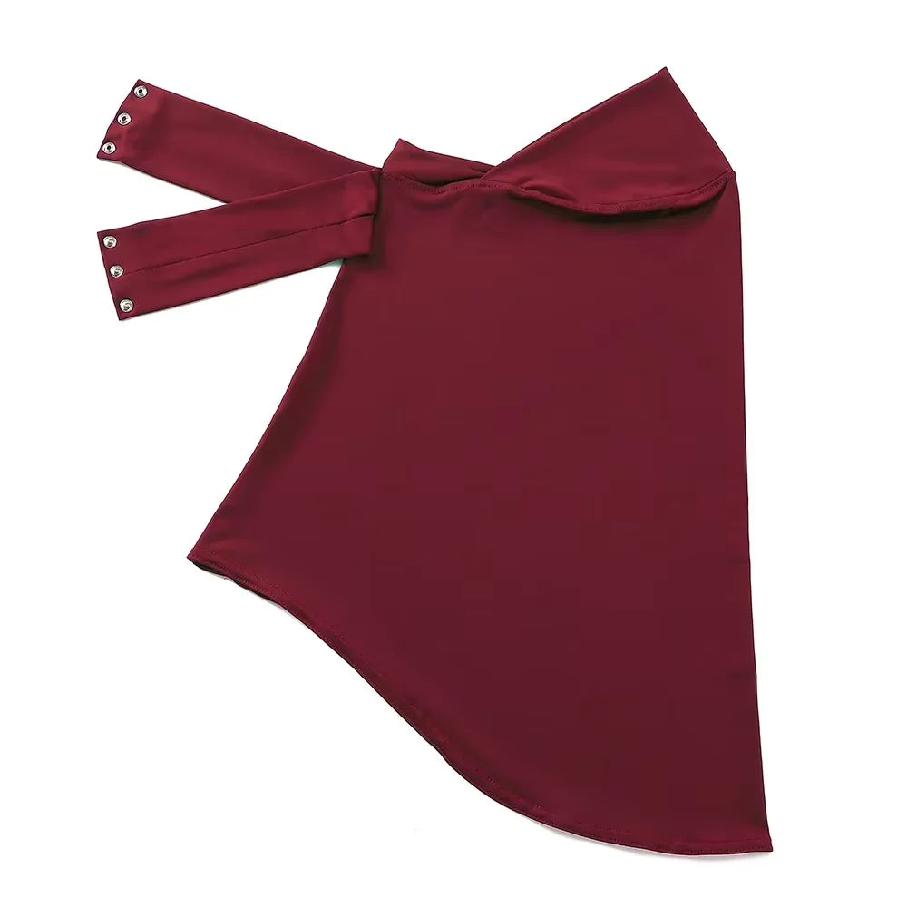 New Instant Jersey Hijab Undercap Hijabs for Woman Muslim Women Hijab Cap Full Cover Snap Fastener Head Wraps Scarf Islam Turban