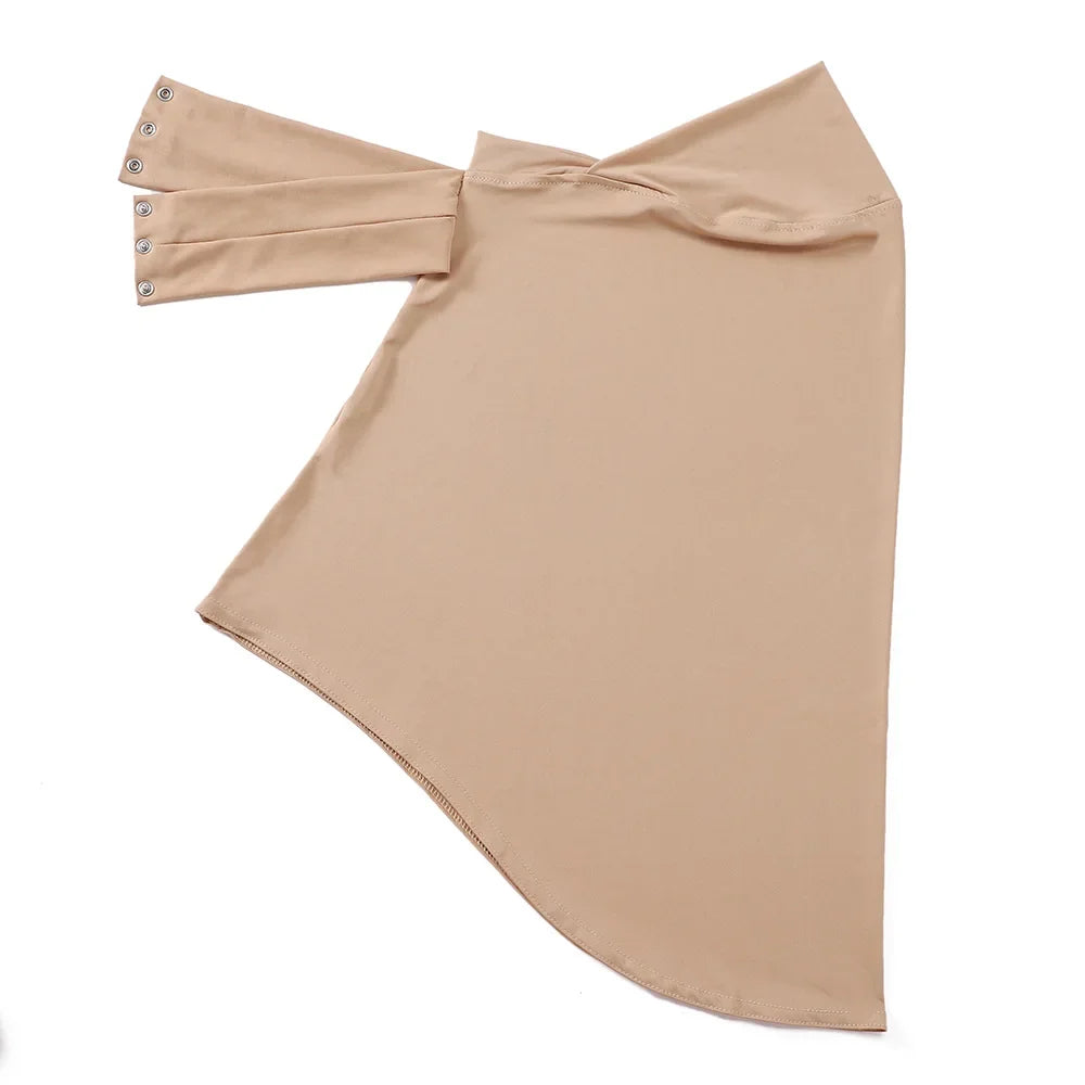 New Instant Jersey Hijab Undercap Hijabs for Woman Muslim Women Hijab Cap Full Cover Snap Fastener Head Wraps Scarf Islam Turban