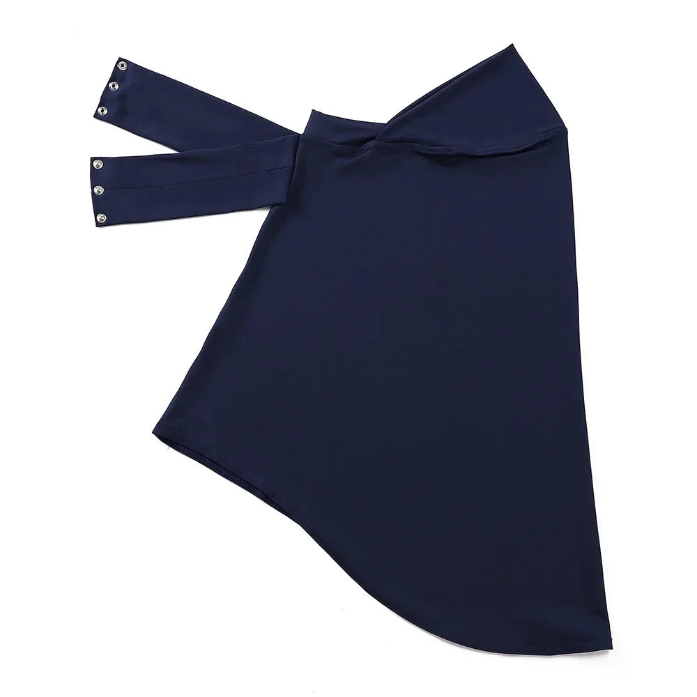 New Instant Jersey Hijab Undercap Hijabs for Woman Muslim Women Hijab Cap Full Cover Snap Fastener Head Wraps Scarf Islam Turban
