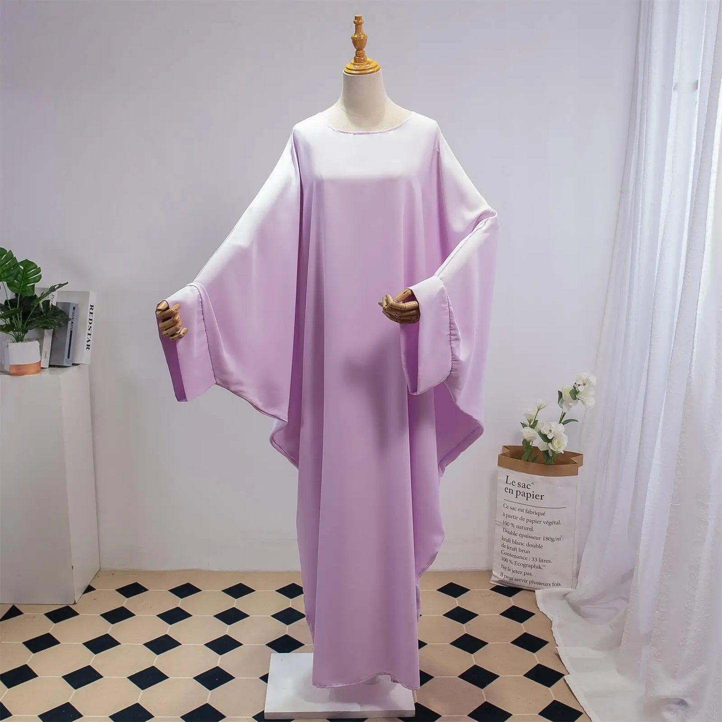 Two Pieces Muslim Abaya Women Jilbab Islamic