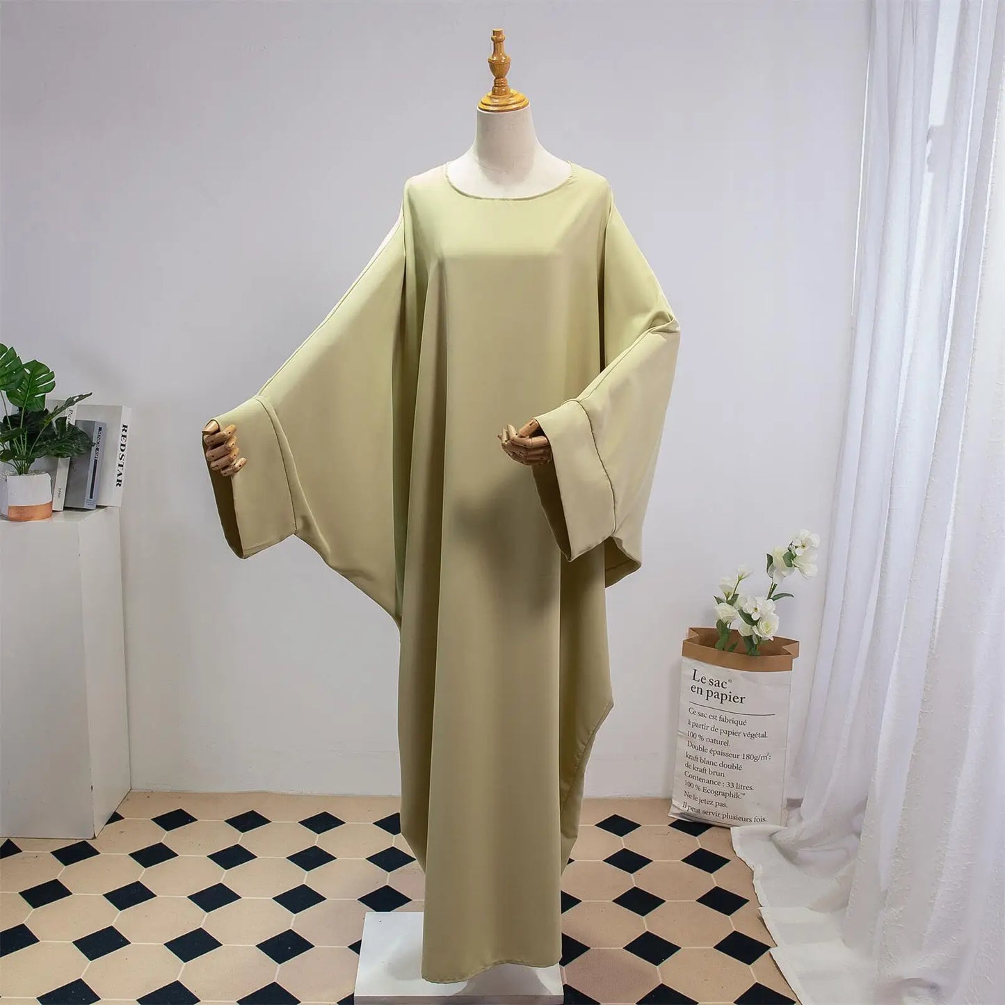 Two Pieces Muslim Abaya Women Jilbab Islamic