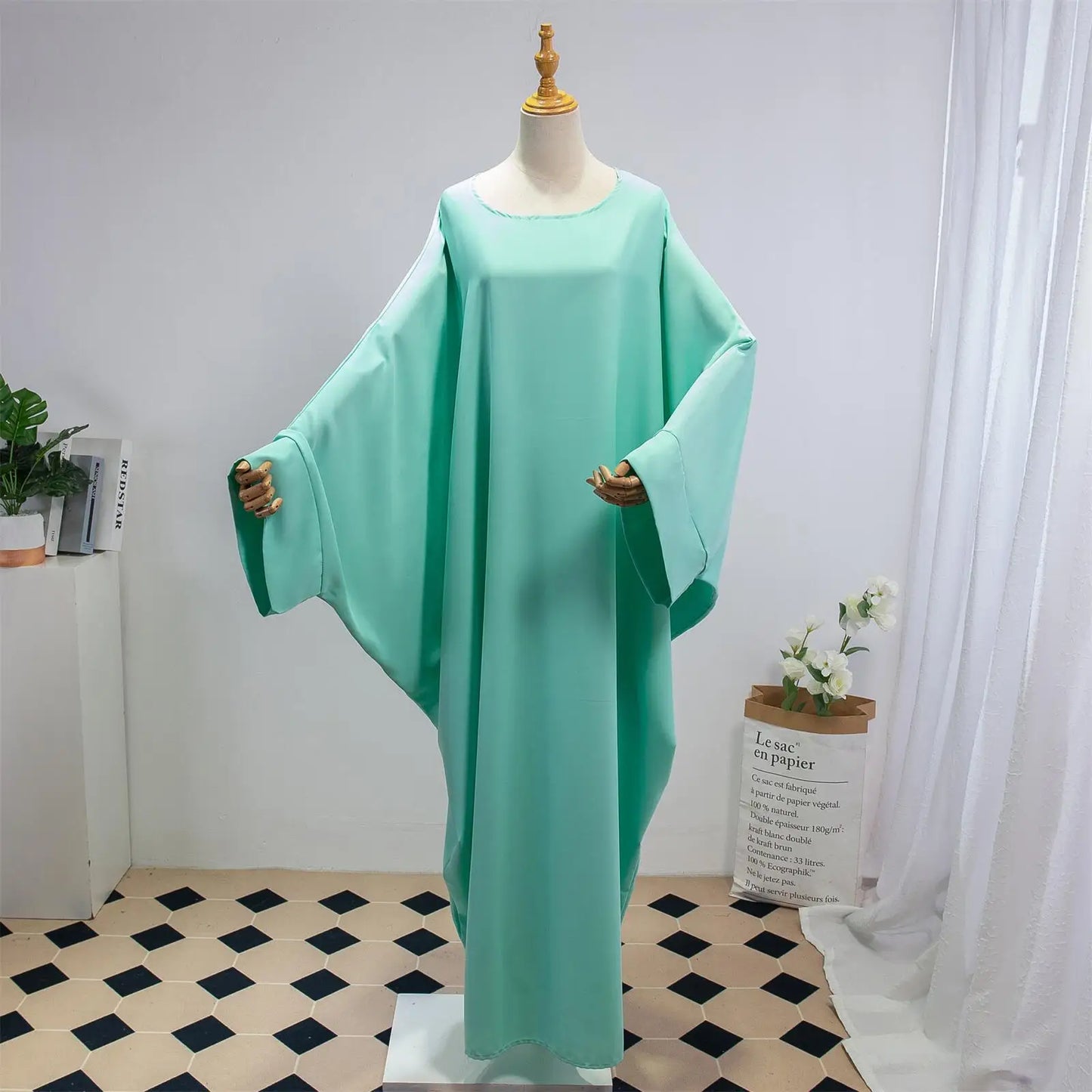 Two Pieces Muslim Abaya Women Jilbab Islamic