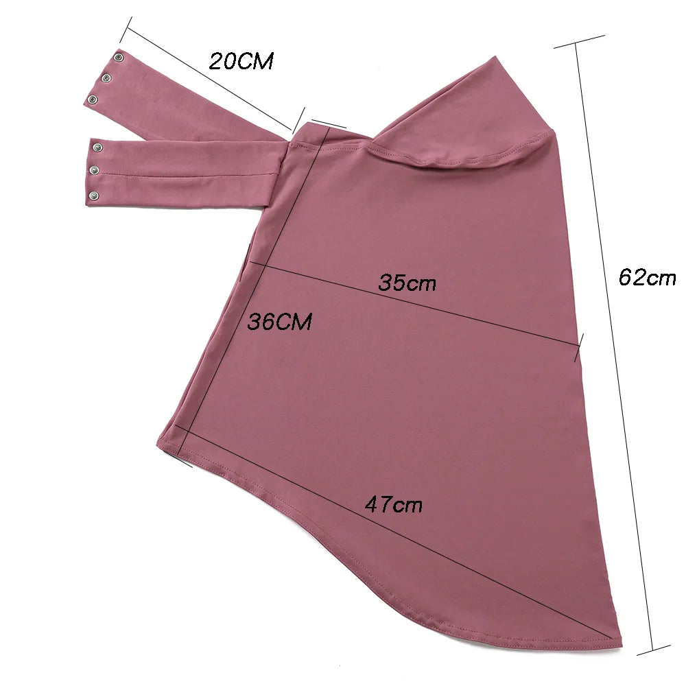 New Instant Jersey Hijab Undercap Hijabs for Woman Muslim Women Hijab Cap Full Cover Snap Fastener Head Wraps Scarf Islam Turban