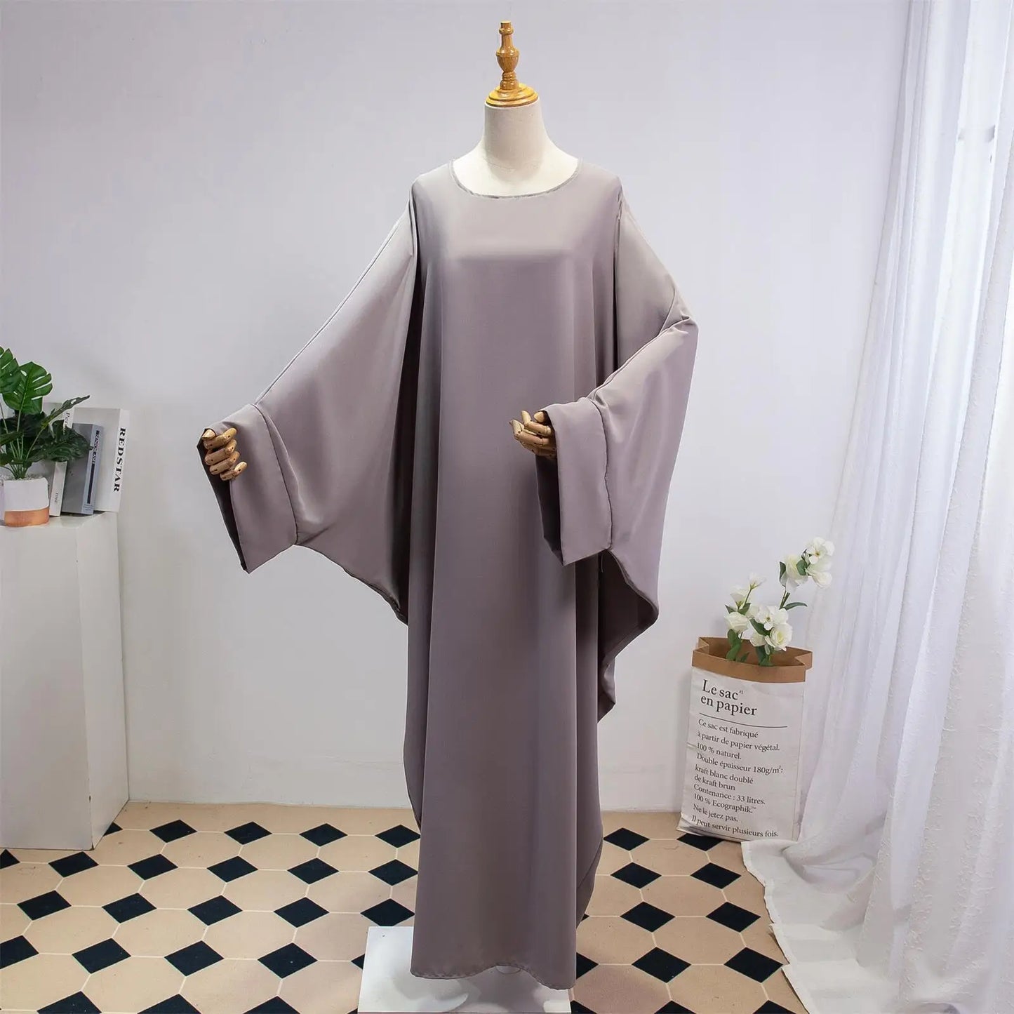 Two Pieces Muslim Abaya Women Jilbab Islamic